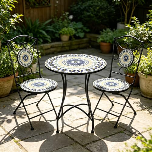 ROARLITEE Mosaic Tile Bistro Set