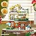 3 in 1 Street View Coffee Shop City Building Set, Compatible with City House Modular Simulation Architecture Construction Toy with LED Lights, Gift for Adults and Girls Kids Aged 8+(875 PCS)
