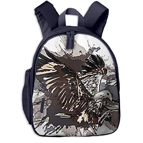 Mochilas Infantiles  Bolsa Niño Bebe Guarderia Escolar con Águila Animal Americano