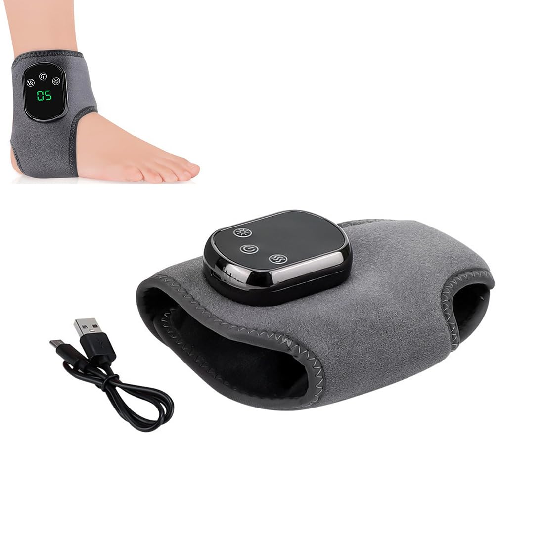 SootheStep 3-in-1 Fuß-Massagegerät für Herren und Damen – Tiefenwärme, Vibrations- und Kompressionstherapie gegen Plantarfasziitis & Neuropathie | Kabellos & Tragbar für Zuhause, Büro & Reisen