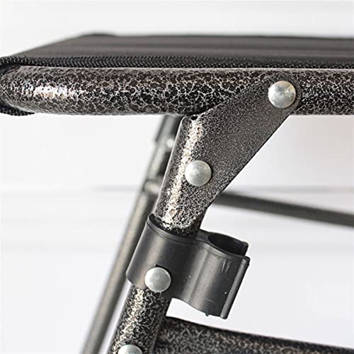 QWZ Einkaufstrolley mit 6 Rädern, leicht, tragbar, zusammenklappbar, mit Sitz, Einkaufstrolley (Farbe: C) – Bild 5