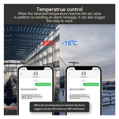 Alerta fallo energía y abridor de puerta con sensor temperatura gsm 6