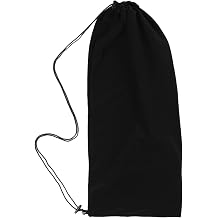 Soft Nylon Fleece Tennis Racquet Cover Bag with Adjustable Strap for Easy Carrying, Convenient Storage, 1-2 Racquets, Black