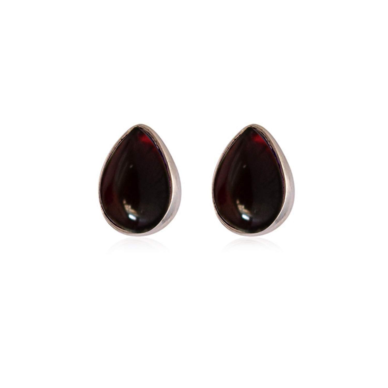 Silver Planets 92.5-925 Sterling Silver Garnet Stone Tiny Latest Stud Earrings for Women and Girls (B07DGF9LRR) Amazon Price History, Amazon Price Tracker