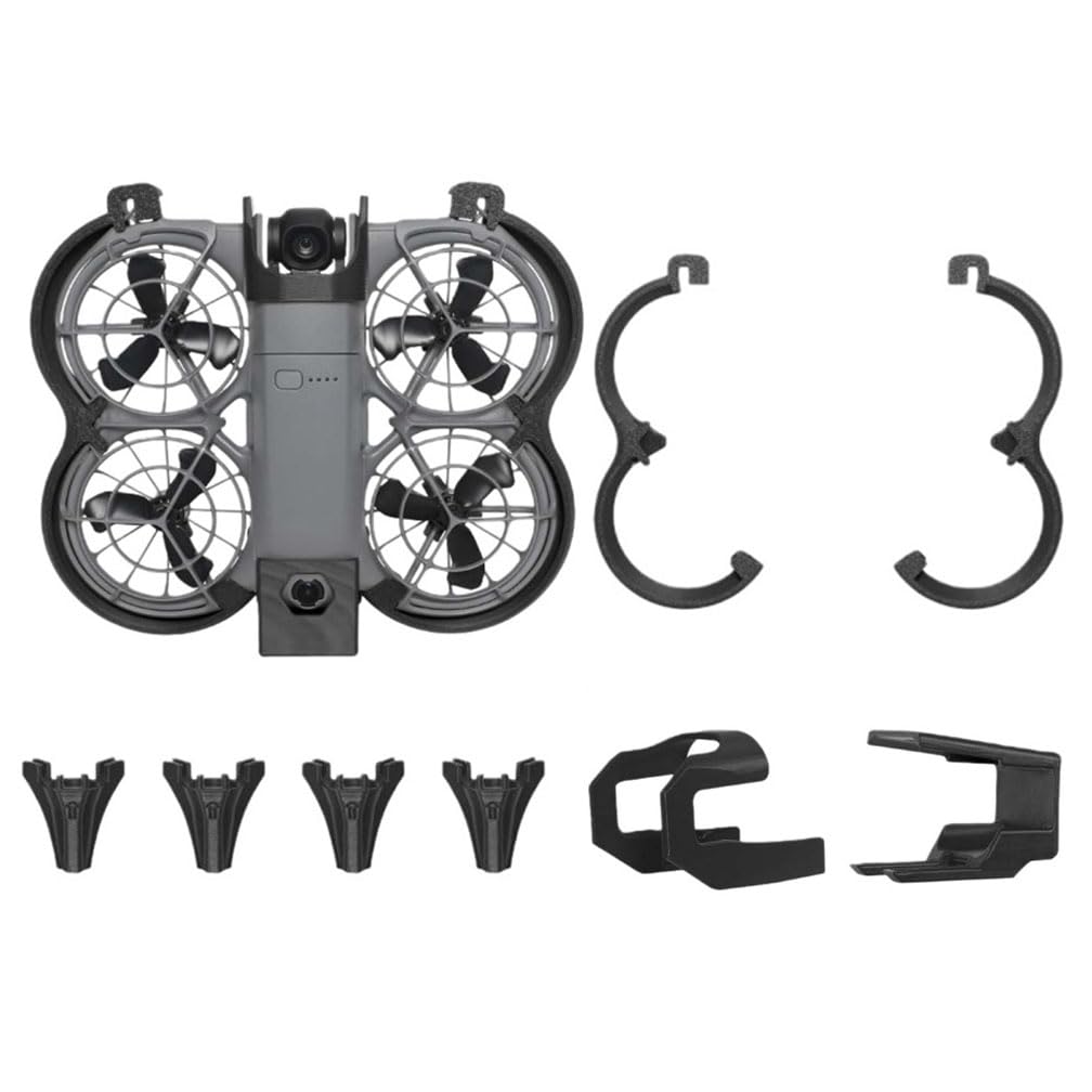 Protective Case Kit for DJI NEO 2, Propeller Protection + Landing Gear + Gimbal Bumper Protection, Anti-Collision Protective Case for DJI Neo 2 Accessories (Black Grey Transceiver Version)