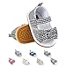 Sandali da Bambina, Bowknot Scarpe per Neonata Estive Scarpine Primi Passi (21 EU, Nero)