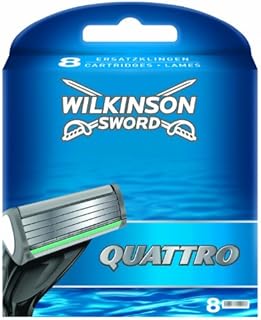 Wilkinson Sword Quattro Klingen, 8 Stück