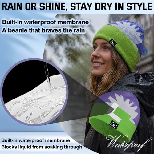 Image of Waterproof, Windproof, Breathable Beanie Hat, Keep Your Head Warm and Completely Dry