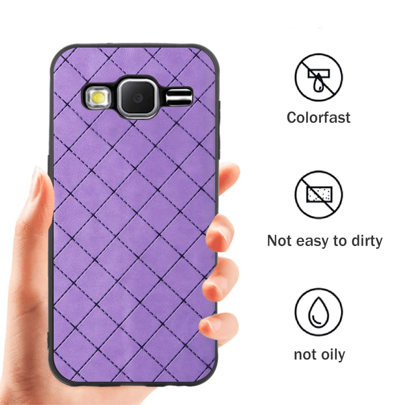 Image of case for Samsung Galaxy J3 2016 /J 3 V /J36V /Sky /Amp Prime Case Rugged Thin Slim Cell Anti-Slip Fit Rubber TPU Mobile Phone Cover for Glaxay Sol J3V JV3 J36 6 J320V J320A Women Men Purple