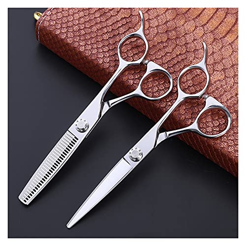 Ciseaux de coiffure à dents et lames plates pour coupe de cheveux homme - 6