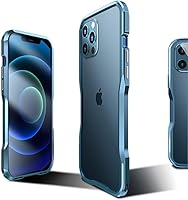 Vista 4 de HENGHUI Parachoques de aluminio compatibles con iPhone 12 Mini de 5.4 PULGADAS, estuche con marco metálico, parachoques delgado de diseño genial