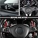 NYZAUTO Aluminum-Alloy Steering Wheel Paddle Shifter Extension Compatible with Mercedes Benz A B C CLA CLS E G GL GLA GLC GLE GLS Metris S SL SLC Class（Model B-Red