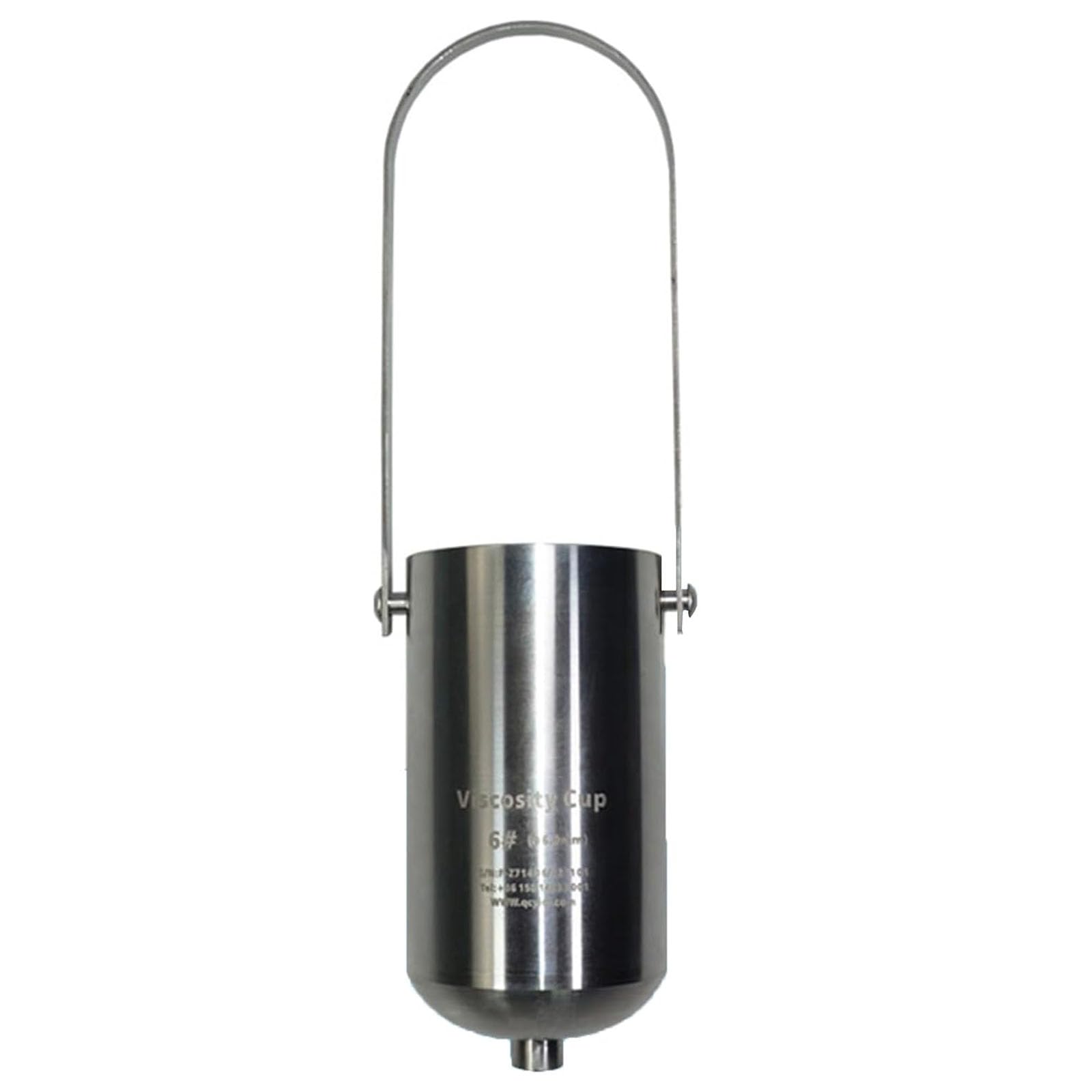 Vaso de viscosidad, vaso de flujo tipo inmersión de acero inoxidable, herramienta de medición de 230 ml para pintura, pegamento, aceite, tinte, salsa