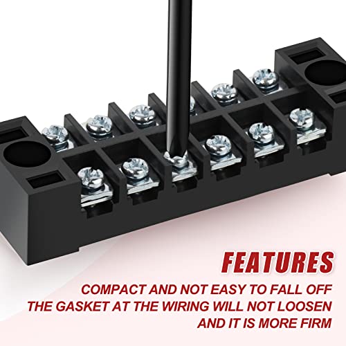Bloque de terminales con tornillo que soluciona el desorden de cables con sus tiras aisladas 4