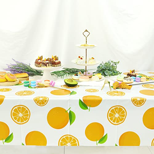 Pandecor 3 Pieces Tablecloths For Birthday Party,Disposable Plastic Rectangular Table Covers For Baby Shower Kid's Birthday Party (Fruit Party) #TOP5