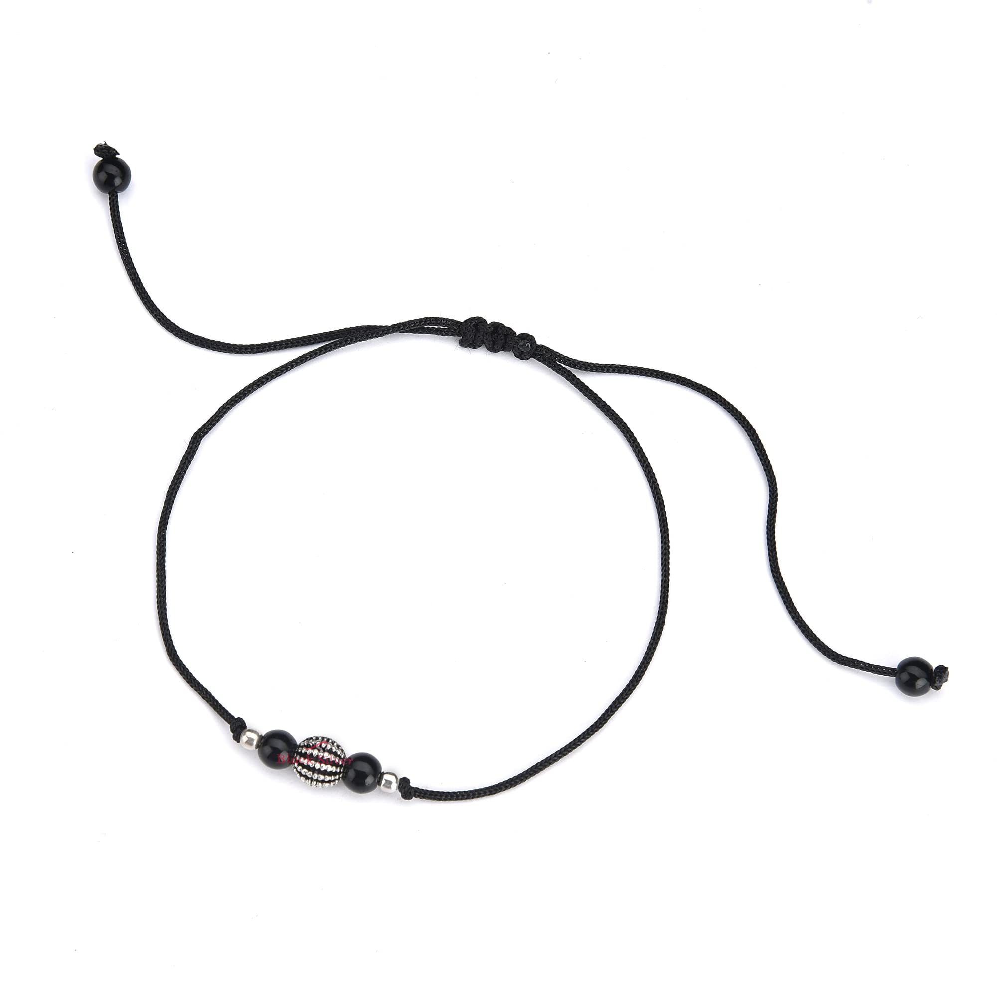 Black Silver Adjustable 925 Silver Thread Anklet/Payal for Girls and Women - Single Piece (B0B8PF1LQ1) Amazon Price History, Amazon Price Tracker