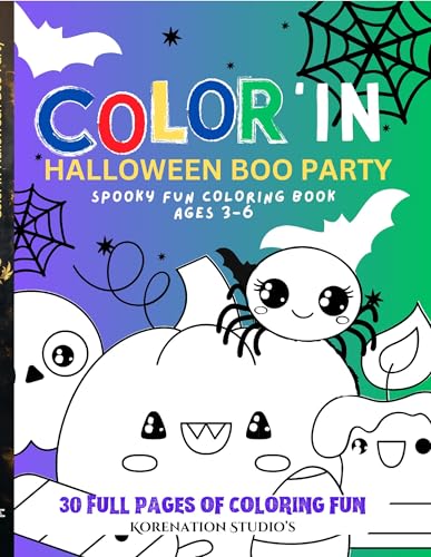 Color'in Halloween Boo Party: Spooky Fun Coloring Book