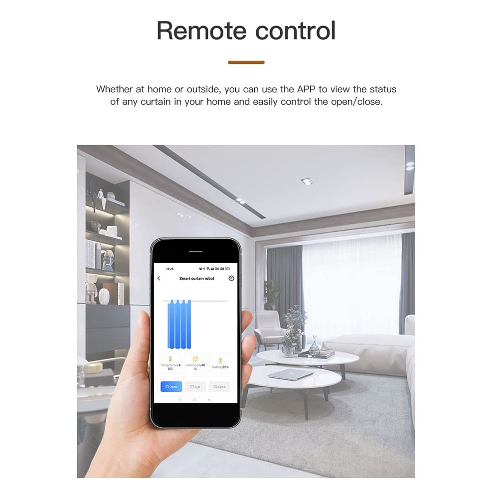 2PZ Tuya Smart Automatico Apri Tenda Bluetooth Roman Rod Tende Switch Robot per Alexa Home