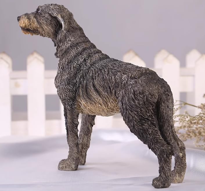 Chien irlandais Wolfhound résine statue decorative collection AMITD - 5