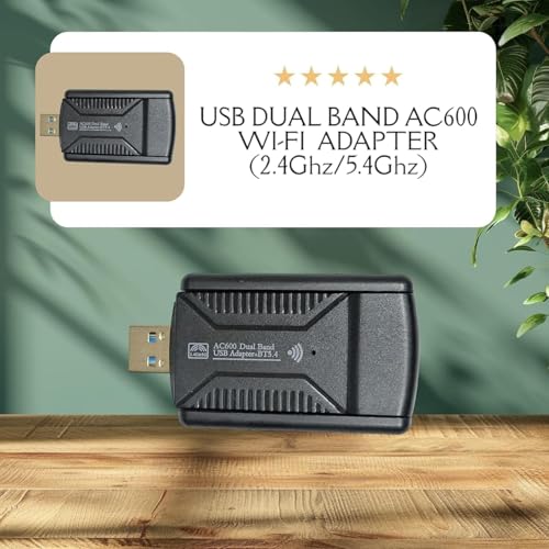 Image of BLACKBOOST AC600 Dual Band USB WiFi Adapter 2.4GHz & 5GHz Wireless USB Adapter External Antenna for Windows & Mac