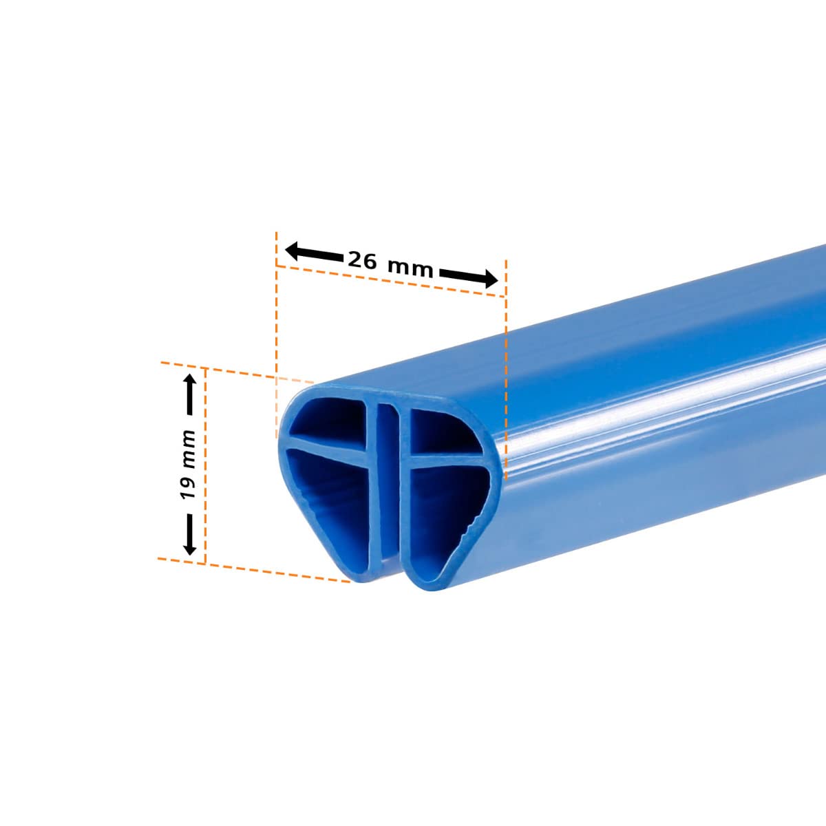 Pool Handlauf Basic blau rund für Pool Ø 300 cm