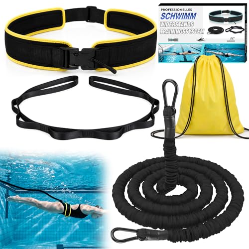 2026 Premium Magnetische Schwimmgürtel Erwachsene für Pool 4.5-10.5 M Schwimmgurt mit elastischen Gummibändere Schwimmhilfe Erwachsene Geeignet für Anfänger und Profis für das Schwimmtraining