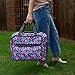 Everything Mary Deluxe Universal Sewing Machine Case, Pink Floral - Portable Cover Tote Bag for Brother, Singer & Most Machines - Carrying Travel Storage Carrier Supply Organizer for Accessories