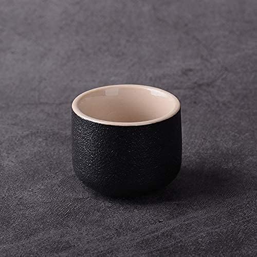 Style Wine Set Traditional Ceramic Black Sake for White Wine Ceramic Rice Wine Warm Wine Black Pottery Sake Traditional Hand Painted Sake Set Mugs