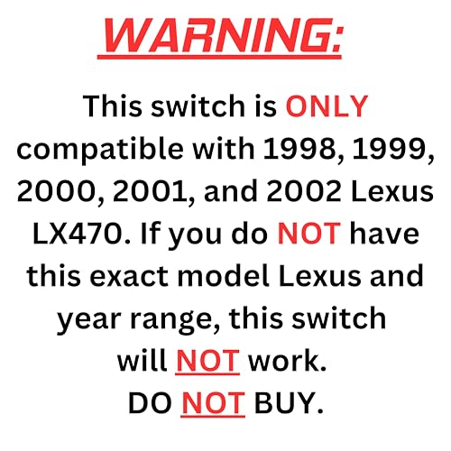 Interrupteur de fenêtre Lexus LX470 1998-2002 SWITCHDOCTOR - 2
