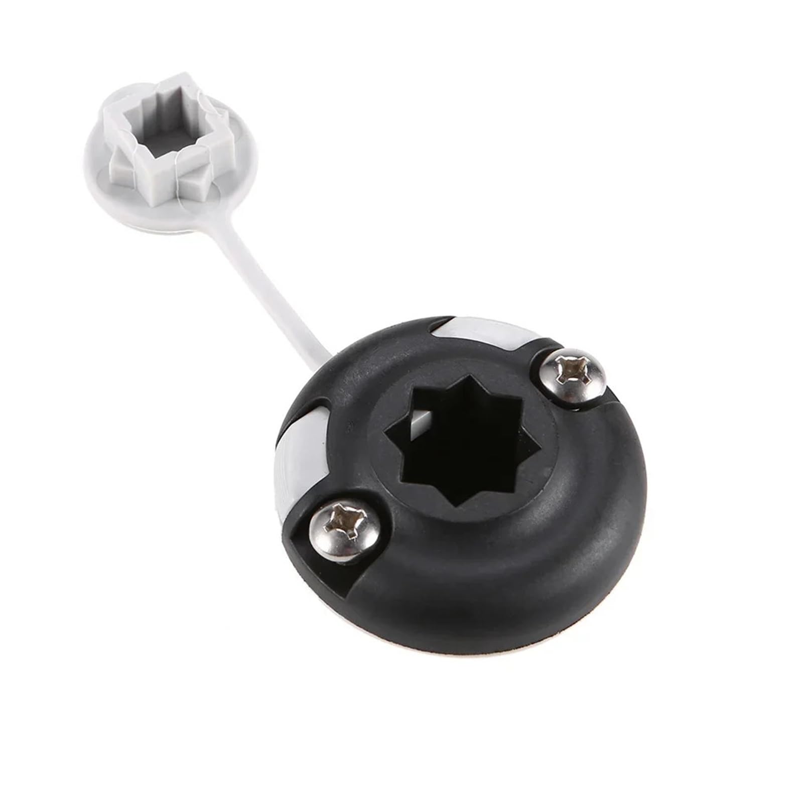 LADFRTYU Boat Fishing Rod Holder Durable Nylon Canoe Kayak Star Mount Base Inflatable Boat Sea Fishing Rod Holder Tackle Kit Accessory