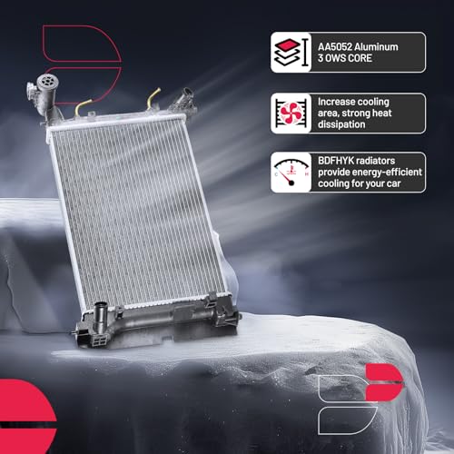 Image of BDFHYK CU2428 Aluminum Radiator for Toyota Corolla, Matrix 2005-2008