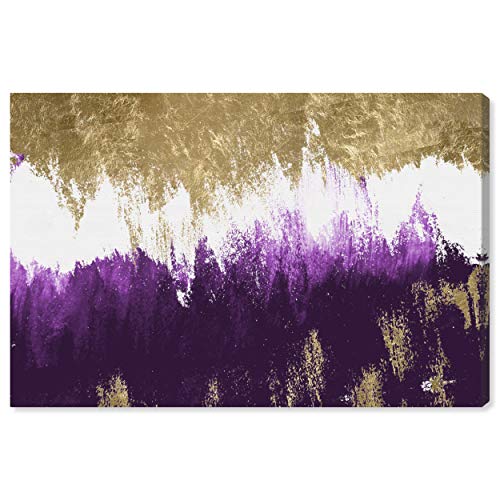 The Oliver Gal Artist Co. Abstract Wall Art Canvas Prints 'Adore Amethyst' Home DÃ©cor, 24" x 16", Gold, Purple