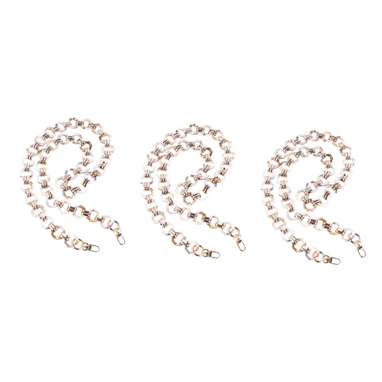 EXCEART 3 Piezas De La Cadena Bolso Vintage Correas De Repuesto Para Bolso Cartera Cruzada Bolso De Metal Correa De Cadena Para Bolso Correa De Hombro De Metal Cierres Giratorios De