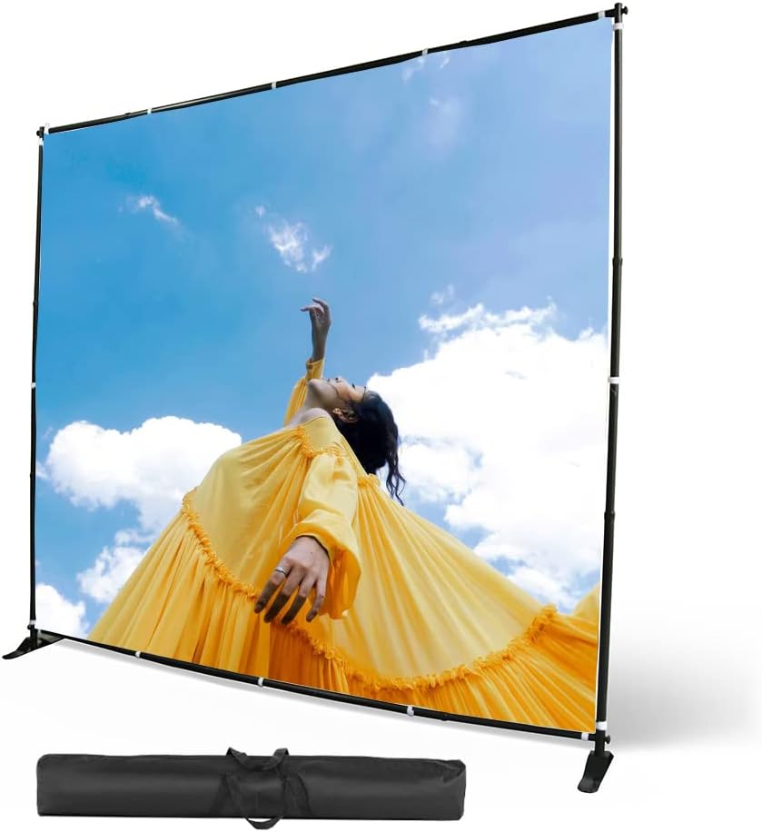 10 X 8 Ft Backdrop Banner Stand Step and Repeat Display Stand Adjustable Photo Backdrop Stand for Parties,Trade Show,Photo Booth,Wall Exhibitor Background with Carrying Bag