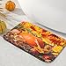 QiyI Bath Mat Rug Super Soft Non-Slip Machine Washable Quickly Drying Office Floors Mats Kitchen Dining Living Bathroom Tub Rugs 16" W x 24" L (40 x 60 cm) -Harvest Pumpkins