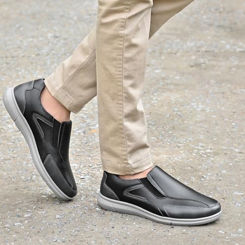 Image of Centrino Office Loafers for Man | Casual Shoes for Men Stylish | Slip-On with Cushioned Insole | Lightweight Comfortable | Loafer Shoes for Men | Hand-Stitched Moccasin Design | Mens Shoes Professional (9517)