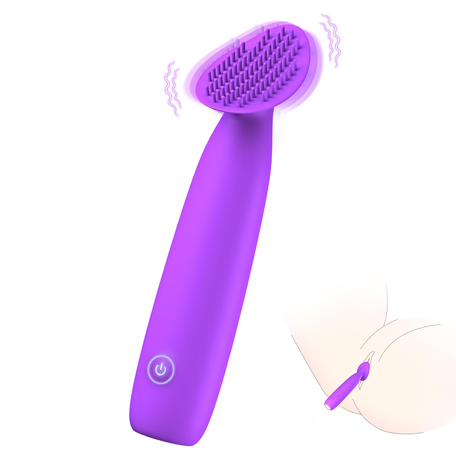 Adult Sex Toys for Women, Vibrator Wand Couples Sex Toys for Men Penis Women Vulva Clitoral Stimulator, Mini Bullet Vibrators with 10 Vibration Modes, Female Male Sexual Pleasure Tools (): purple