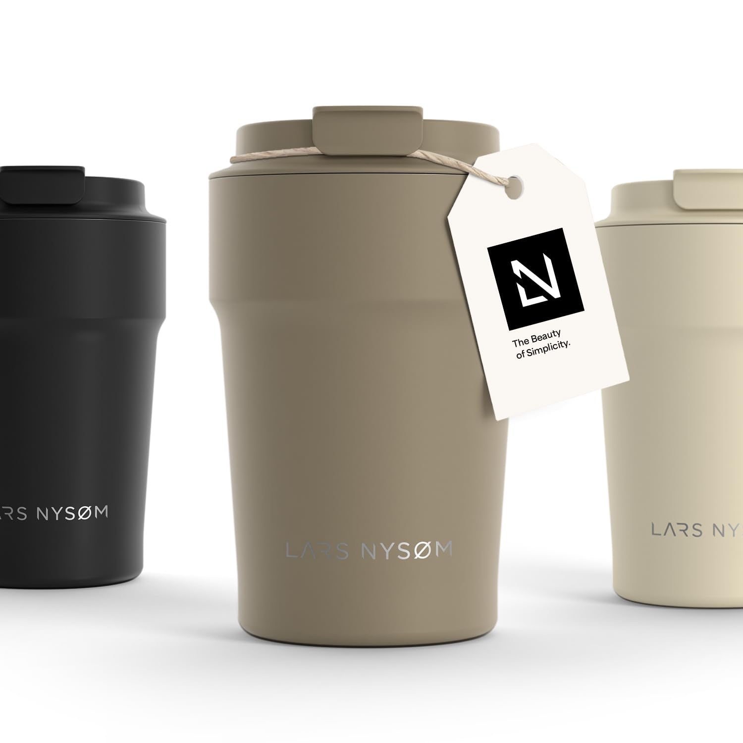LARS NYS M Thermo Coffee Mug to go 13oz Travel Mug 0 38 Liter with Insulation Leak Proof