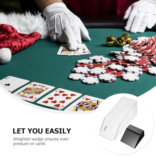 Distributeur de cartes de table en acrylique robuste et fluide
