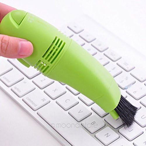 QLING USB Keyboard Vaccum Cleaner, Mini Handheld Vacuum Cleaner Cleaning Brush for Laptop PC Computer Keyboard, Gaming Keyboard(Green)