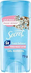 Secret Desodorante Antitranspirante em Gel Powder Protect Cotton 73g