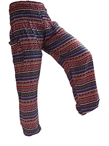 ASVP Shop® Harem Hippie Pants Trousers, Yoga, Dance, Festival, Indian Thai Fisherman Pants
