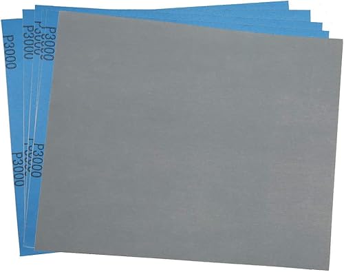 Miniatura 42 de LotFancy Papel de lija de grano 80 a 3000, 30 unidades, surtido de papel de arena húmeda seca de 9 x 11, hoja de lijado de carburo de silicio