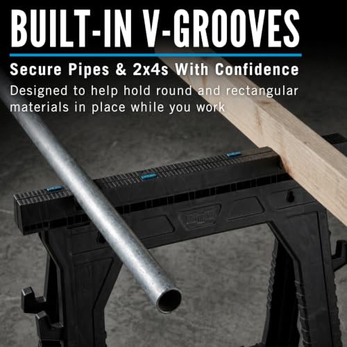 Channellock Folding Plastic Sawhorse Set