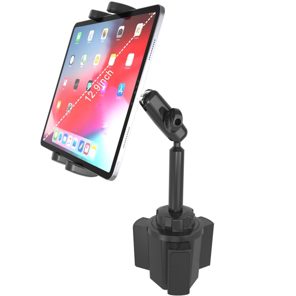 Support de voiture pour téléphone, tablette, tête en métal réglable, version améliorée, support de téléphone portable pour votre iPhone, Samsung Galaxy, iPad et tous les smartphones de 4 à 13
