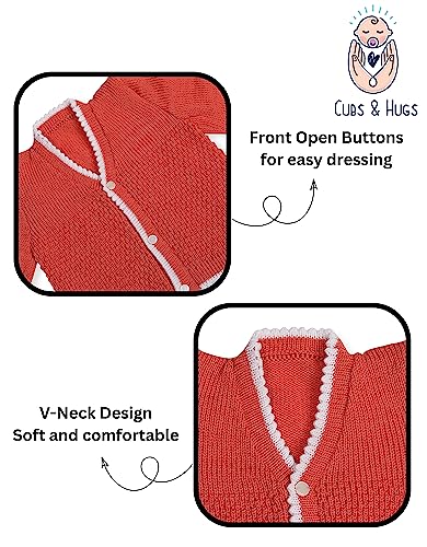 Image of CUBS & HUGS Baby Sweater Front Open Coat Months