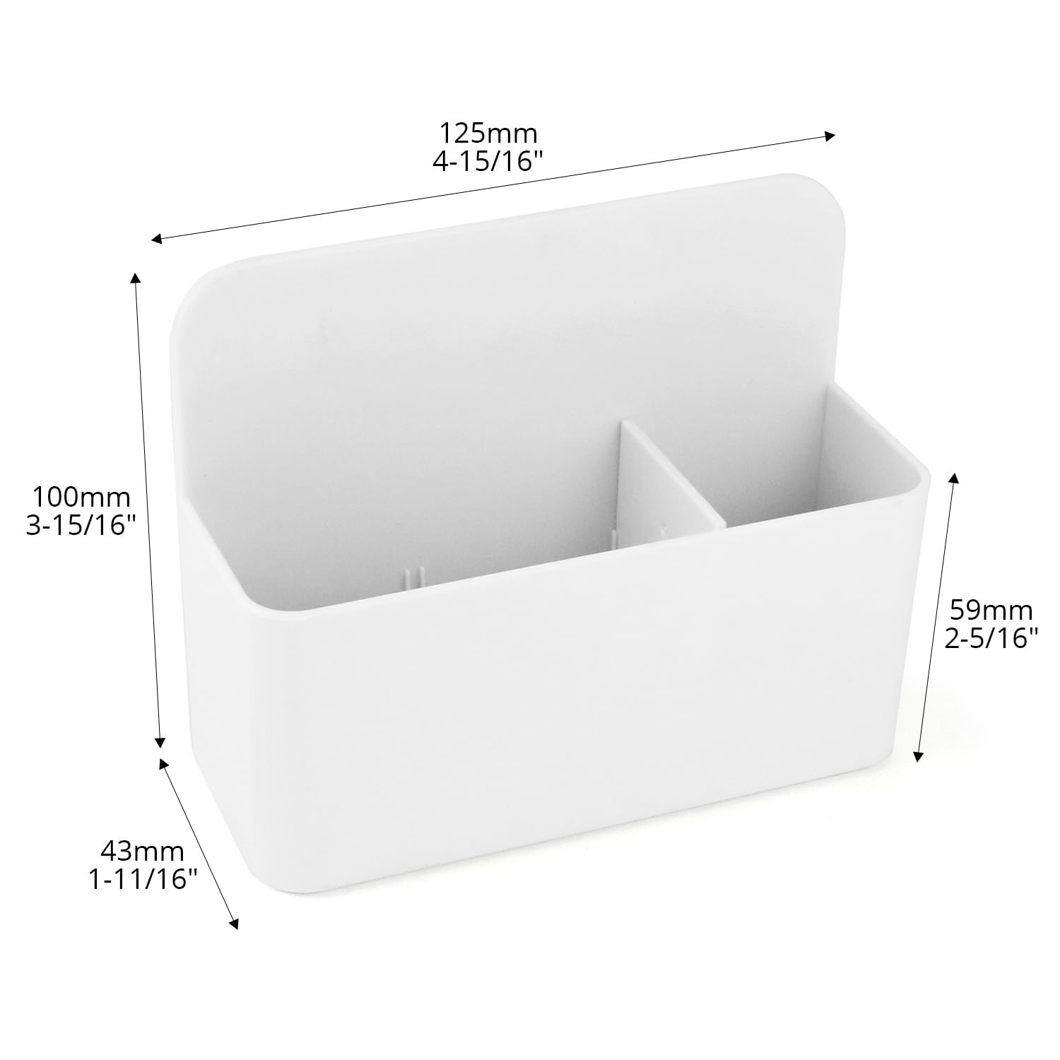 QWORK® Magnetyczny uchwyt na marker, uchwyt na długopis do tablicy Magnetyczny do tablicy/lodówki/szafki szkolnej/biura (biały)