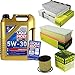 Produktbild QR-PARTS 69375620 Filter Set Inspektionspaket 5 Liter Motoröl Longlife III 5W-30 MANN-FILTER Innenraumfilter Luftfilter Ölfilter