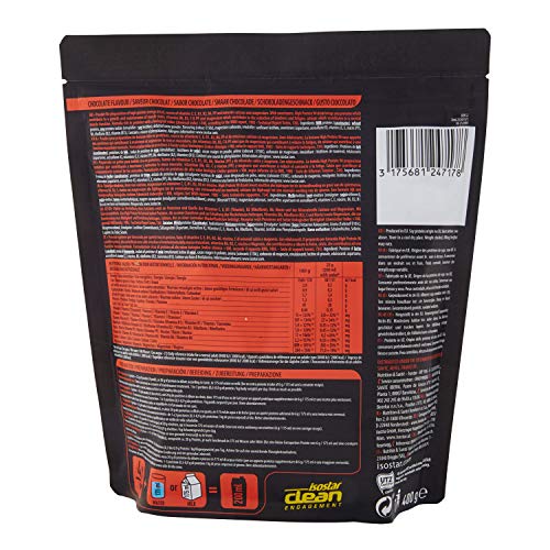 Isostar High Protein 90 Poudre pour Boisson Hyperprotéinée, Chocolat, 16 Boissons, 400 g – Image 6