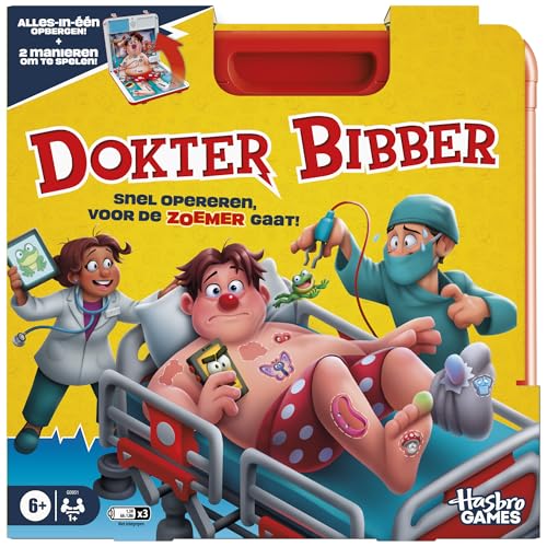 Doctor Bibber, Juego de Mesa electrónico con Estuche de Transporte Todo en uno - Versión Holandesa